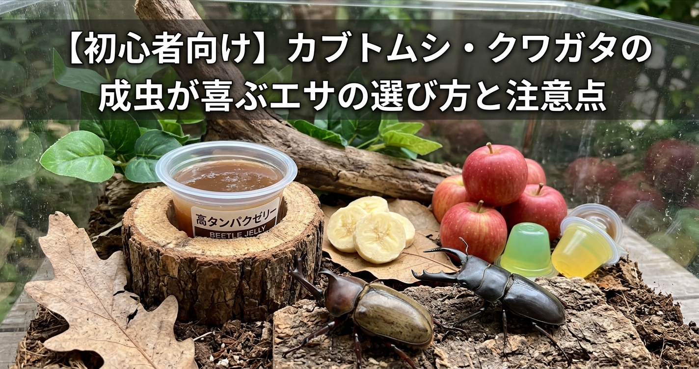 カブトムシとクワガタと餌